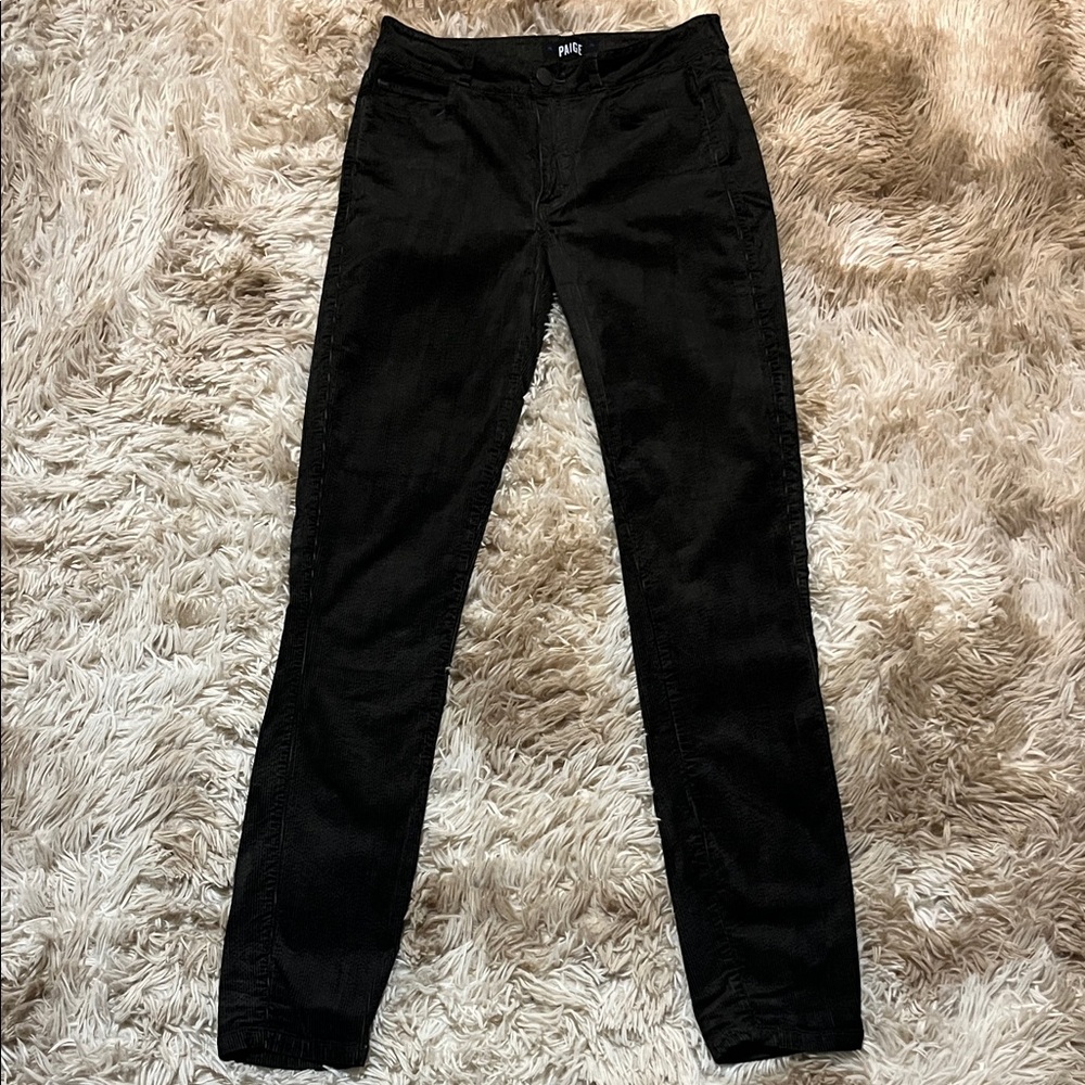 PAIGE Women's brown corduroy Skinny Jeans